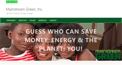 Desktop Screenshot of mainstreamgreen.org