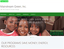 Tablet Screenshot of mainstreamgreen.org